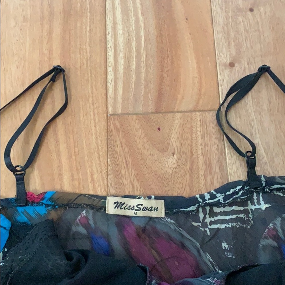 Multi-Colored Spaghetti Strap Blouse - image 5